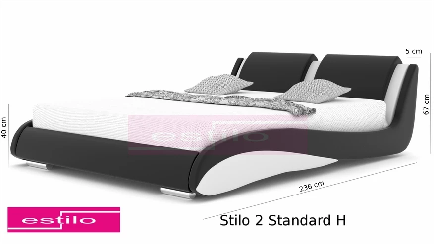 Łóżko tapicerowane Stilo-2 Standard - obrazek 3