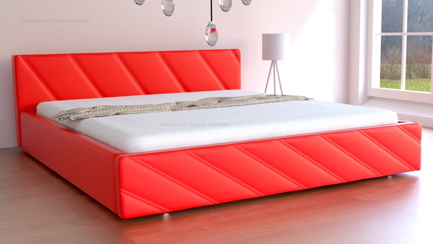 Łóżko do sypialni z pojemnikiem Apollo - obrazek 2